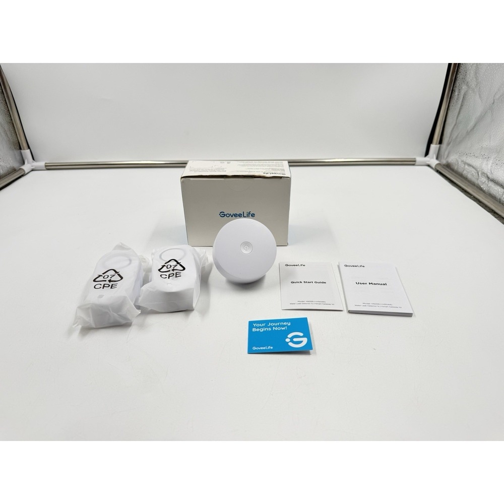 Goveelife Upgraded Smart Water Leak Detector 1S With 1804ft Ultra Long 2 Pack